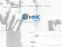 Tablet Screenshot of mnkinfotech.com